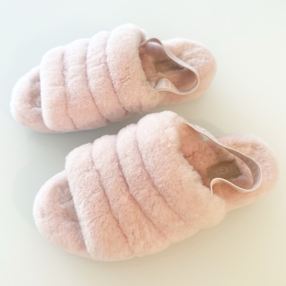 UGG Fluff Yeah Slide Slipper Blush Pink Size 7 - Picture 1 of 7